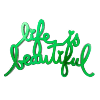 SCULPTURE LIFE IS BEAUTIFUL HARD CANDY GREEN