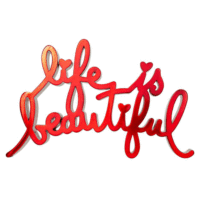 SCULPTURE LIFE IS BEAUTIFUL HARD CANDY RED